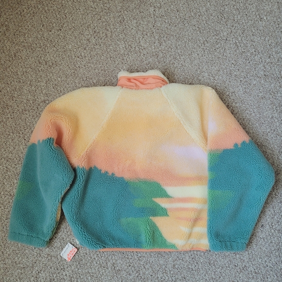 Free People Hit The Slopes Fleese Jacket. Sweatshirt. Relaxed. Slouchy. Boxy. - Picture 4 of 6